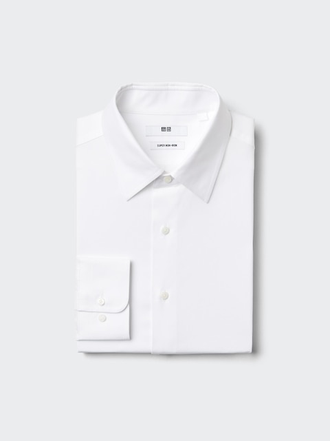 Uniqlo - Chemise Sans Repassage (Coupe Regular) - Blanc - Xxl