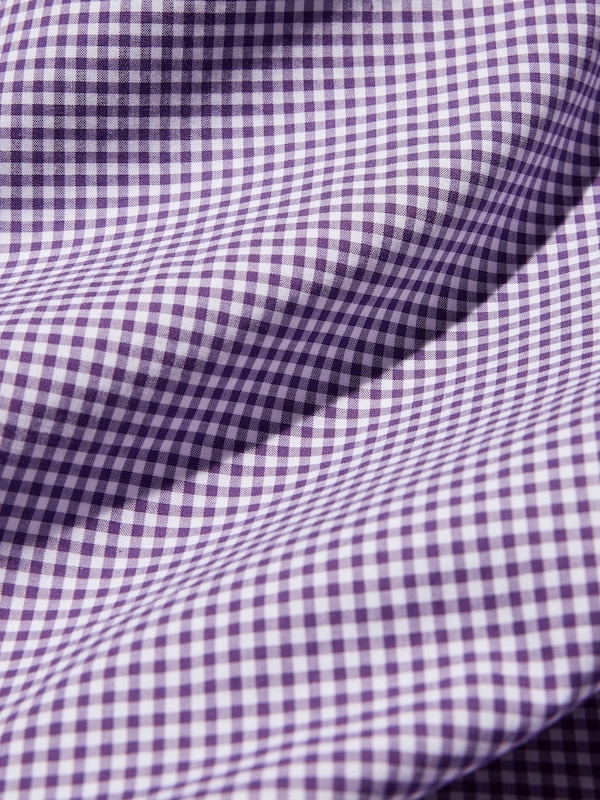 Camisa algodón (cuadros, cuello con botones)