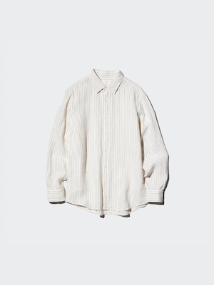 100% Premium Linen Shirt (Stripe)
