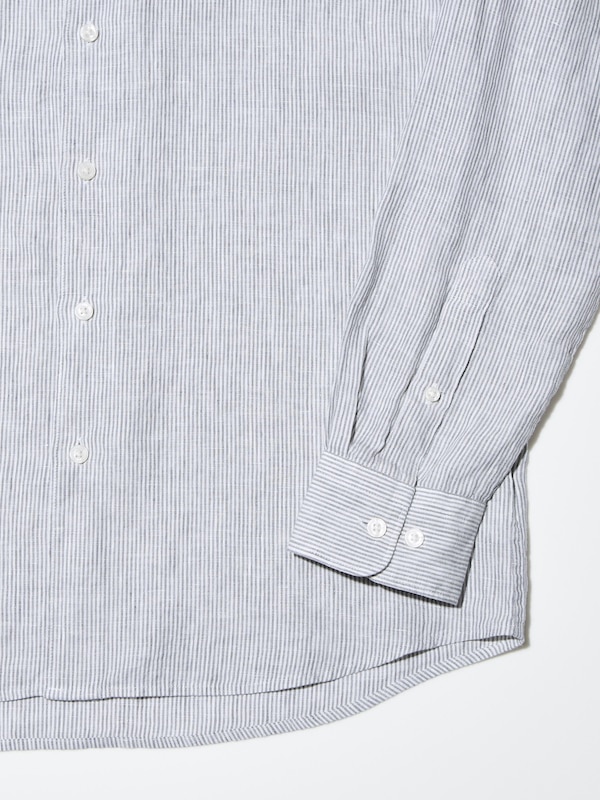 100% Premium Linen Shirt (Stripe)