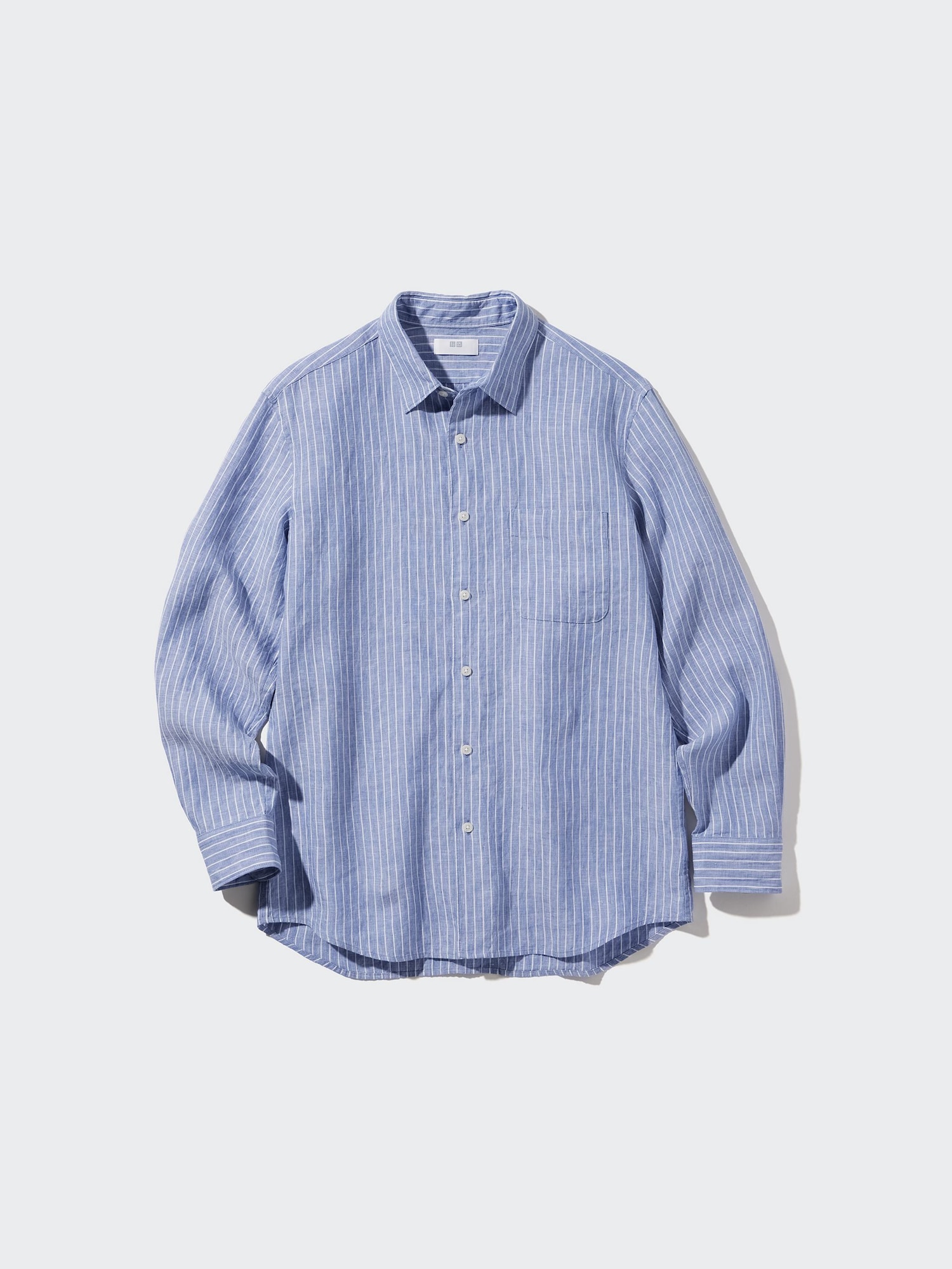 Premium Linen Striped Long-Sleeve Shirt | UNIQLO US