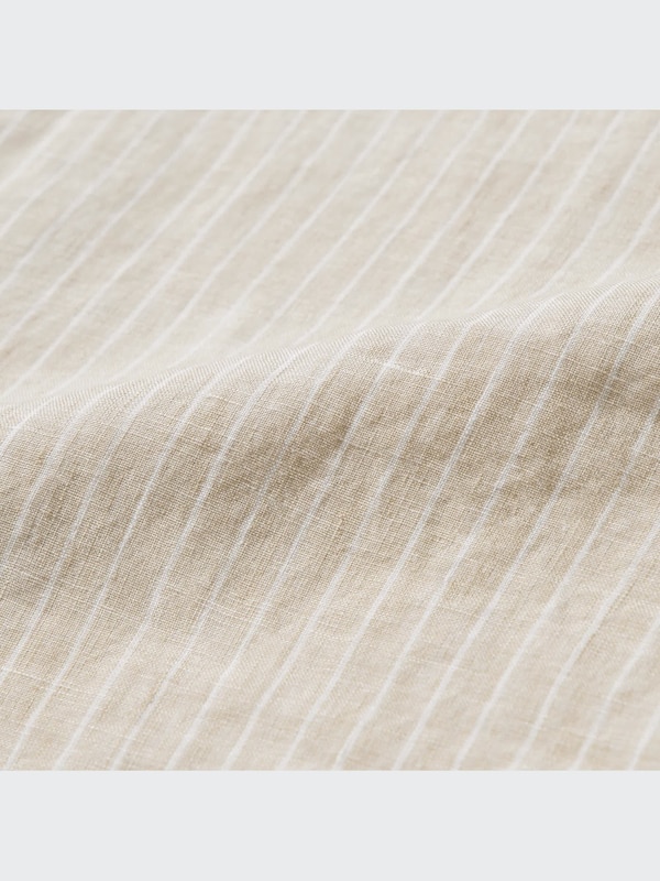 Premium Linen Striped Long-Sleeve Shirt