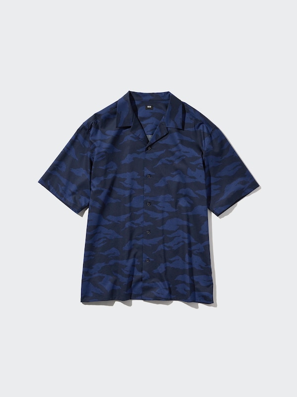 Modal Open Collar Shirt | Short Sleeve