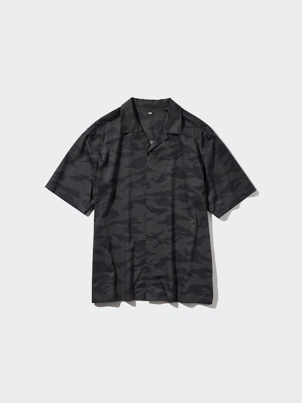 Modal Open Collar Shirt | Short Sleeve