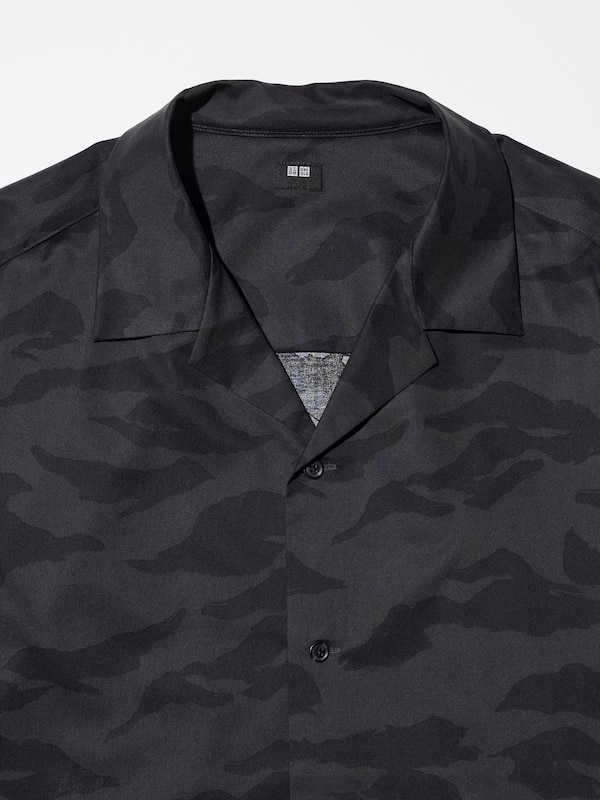 Modal Open Collar Shirt | Short Sleeve