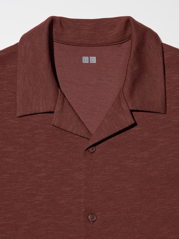 AIRism Cotton Full Open Polo Shirt | Open Collar