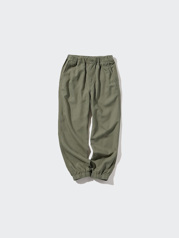 Linen Blend Jogger Pants
