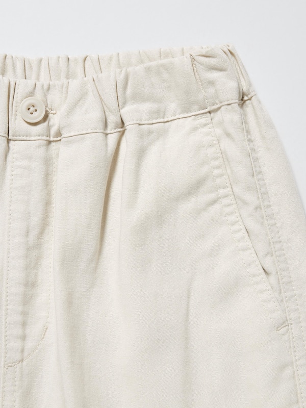 Linen Blend Jogger Pants