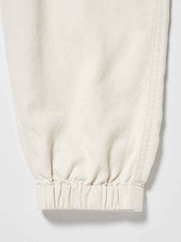 Linen Blend Jogger Pants