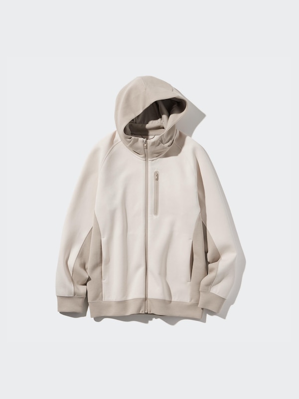 DRY Stretch Sweat Full-Zip Hoodie (Color Block)
