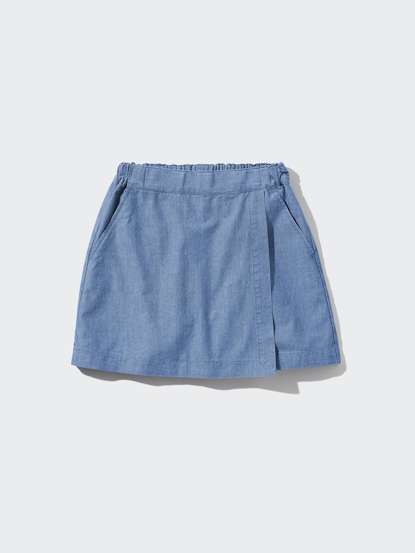 Chambray Mini Skort
