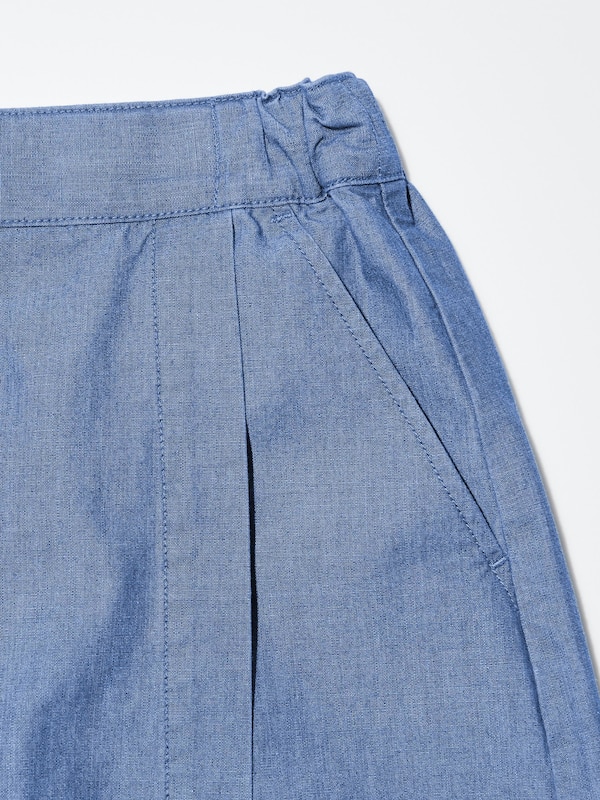 Chambray Mini Skort
