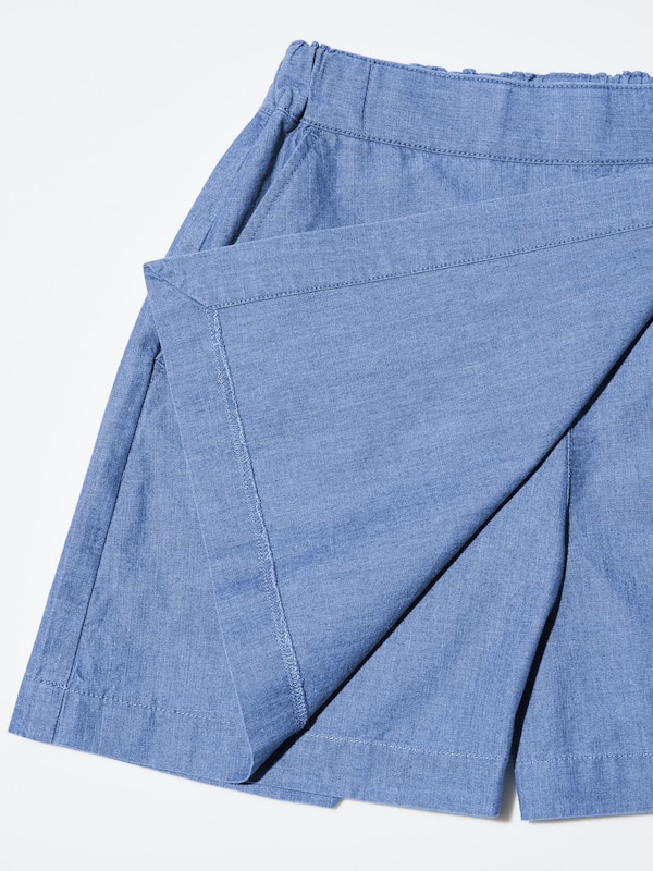 Chambray Mini Skort