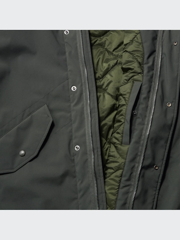PUFFTECH Hooded Coat (HEATTECH, Relaxed Fit)