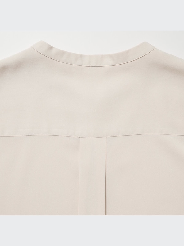 Rayon Skipper Collar Blouse | Sleeveless