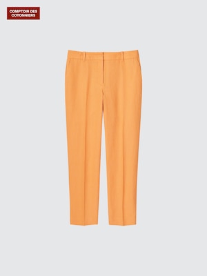 Linnen Tapered Fit Enkellange Pantalon