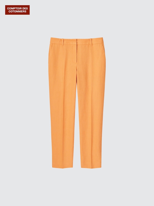 Pantalon 7/8Ème Fuselé en Lin