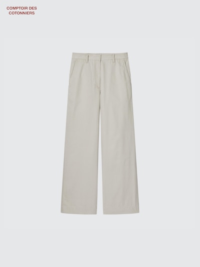 Pantaloni Misto Cotone Taglio Dritto