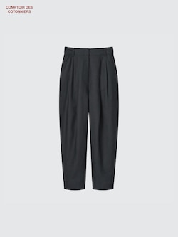 Lyocell Leinen Bundfaltenhose (Tapered Fit)