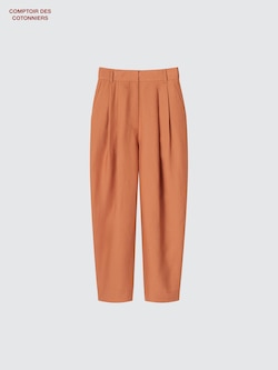 Lyocell Leinen Bundfaltenhose (Tapered Fit)