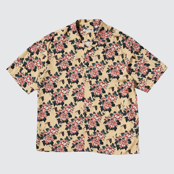 Printed Open Collar Short-Sleeve Shirt (Edo Ukiyo-E) | UNIQLO US