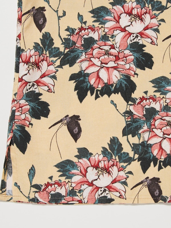 Open Collar Shirt | Short Sleeve | Edo Ukiyo-E Print
