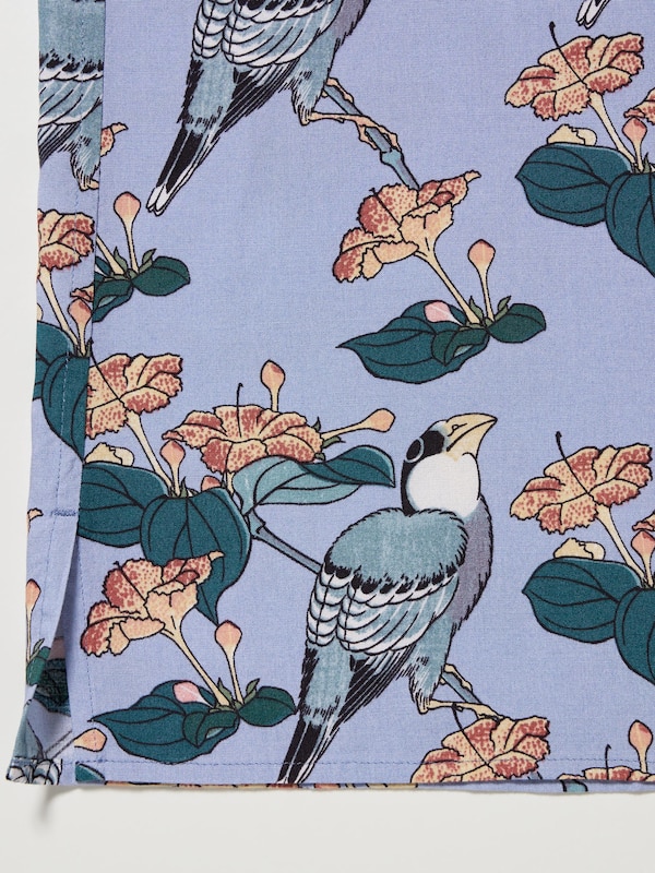 Open Collar Shirt | Short Sleeve | Edo Ukiyo-E Print