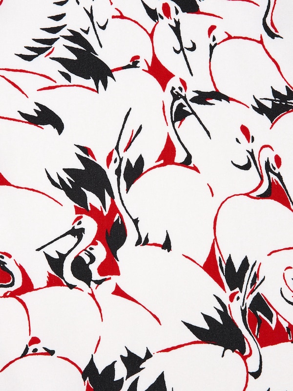 Open Collar Shirt | Short Sleeve | Japanese Auspicious Symbol Print