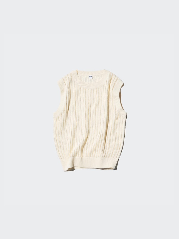Mesh Short Sweater | Sleeveless