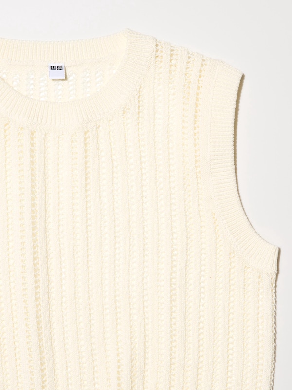Mesh Short Sweater | Sleeveless