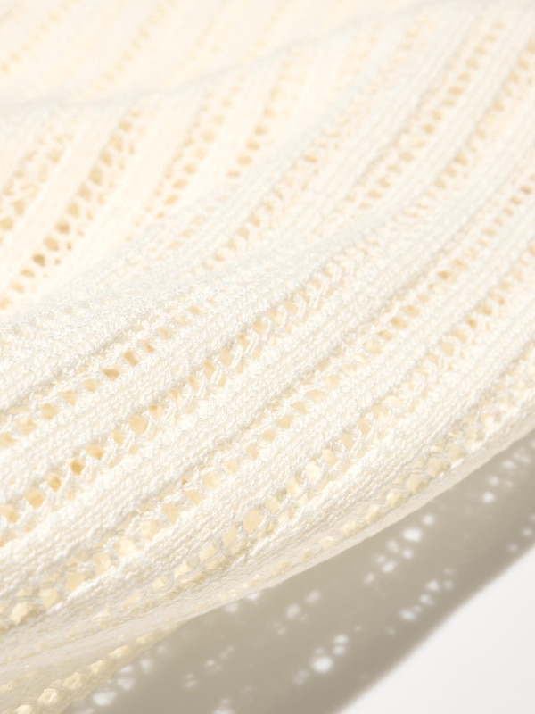 Mesh Short Sweater | Sleeveless
