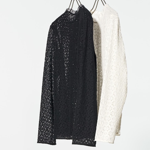 Lace Tops - Blouses, White and Black Shirts
