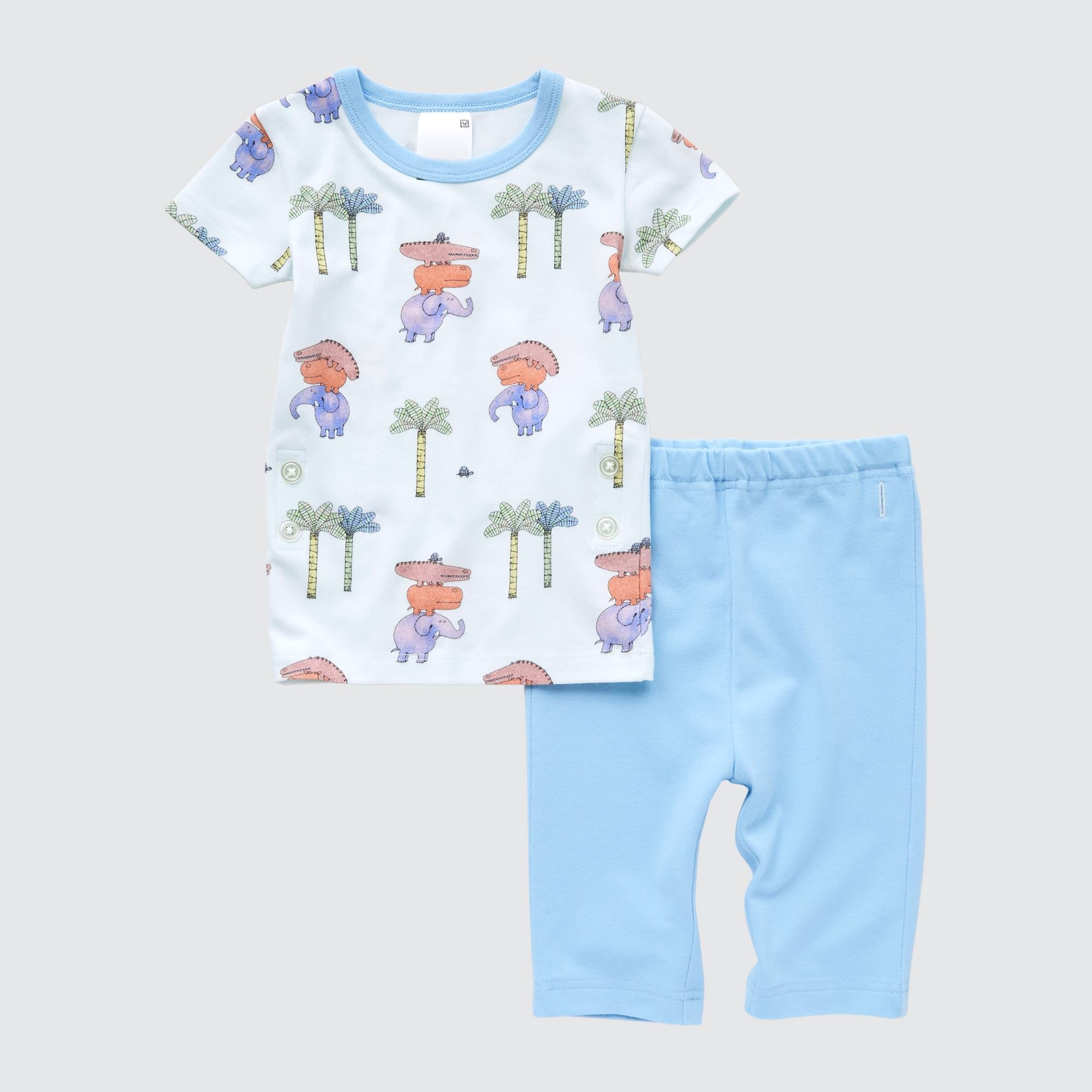The Picture Book Collection Dry Short-Sleeve Pajamas (The Elephant Happy)