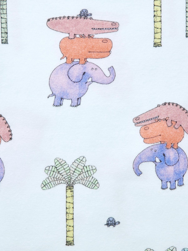 The Picture Book Collection Dry Short-Sleeve Pajamas (The Elephant Happy)