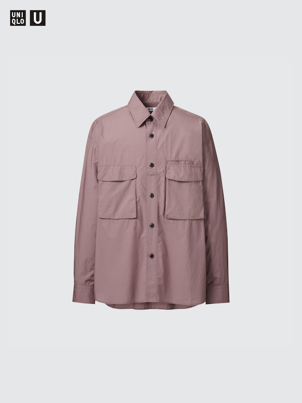 Utility Oversized Long-Sleeve Shirt