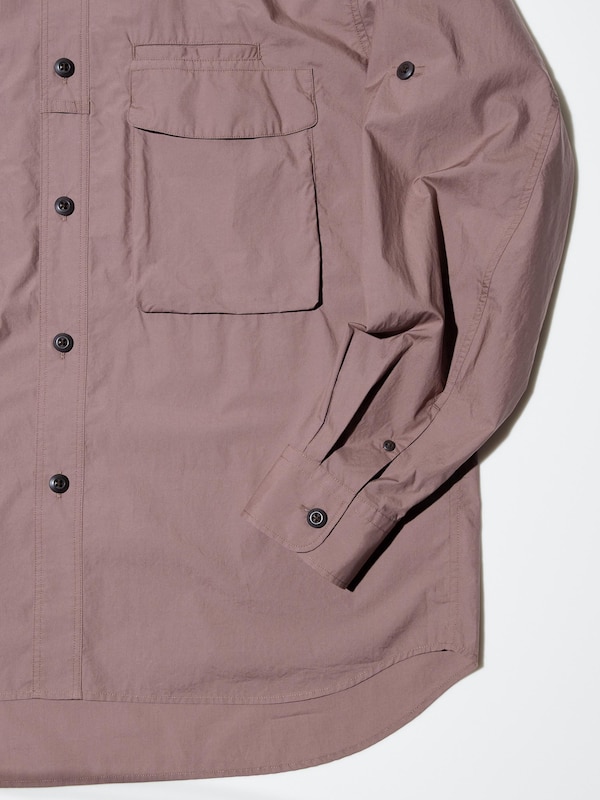 Utility Oversized Long-Sleeve Shirt