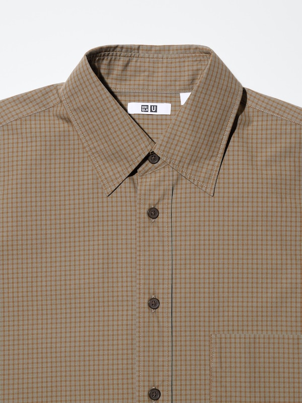Checked Half-Sleeve Overshirt