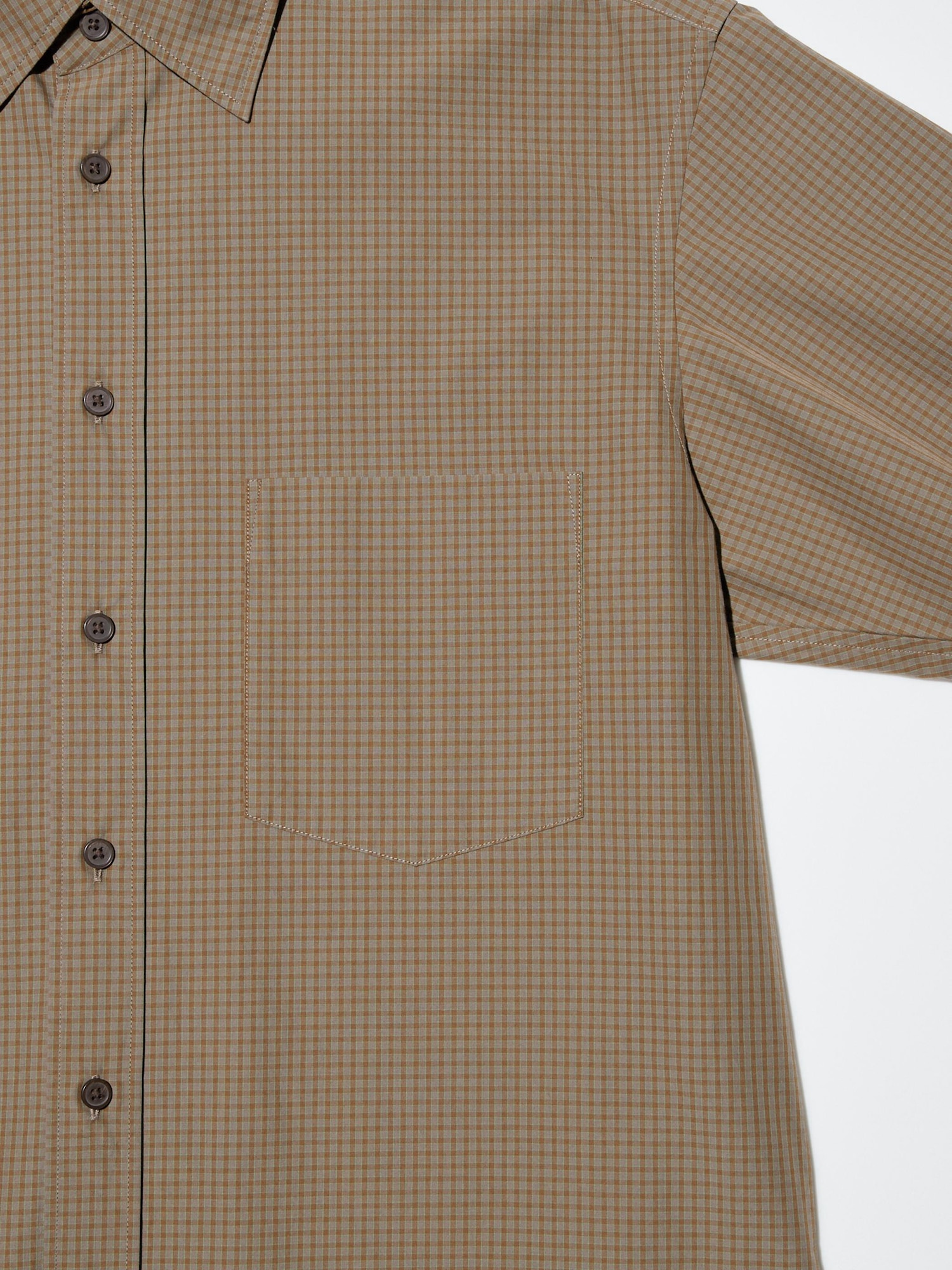 OVERSIZED CHECKED HALF SLEEVE SHIRT | UNIQLO CA
