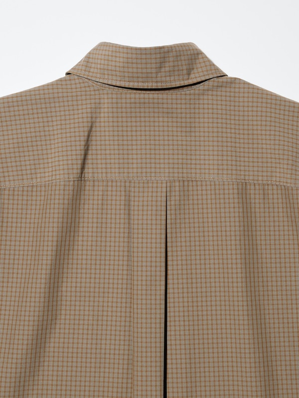Checked Half-Sleeve Overshirt