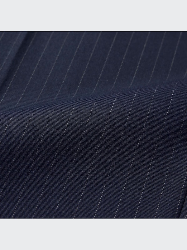 Pleated Wide Pants | Pinstripe