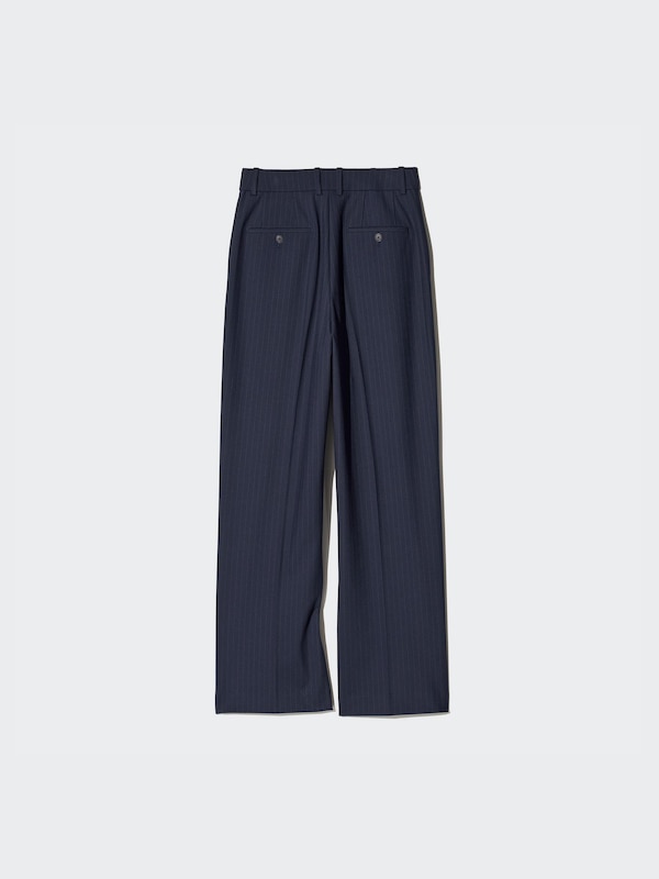 Pleated Wide Pants | Pinstripe | Tall