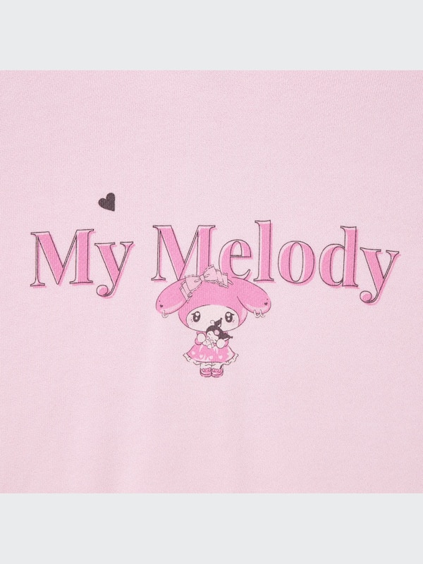 Sanrio Characters Sweat Cropped Hoodie (My Melody)