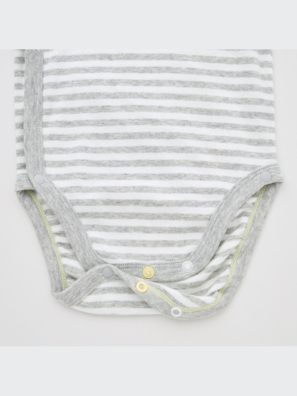 Baby Striped Bodysuit | Open Front