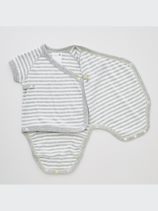 Baby Striped Bodysuit | Open Front