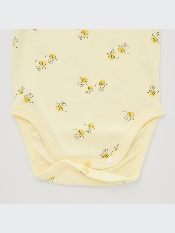 Joy of Print Long-Sleeve Bodysuit (Bee)