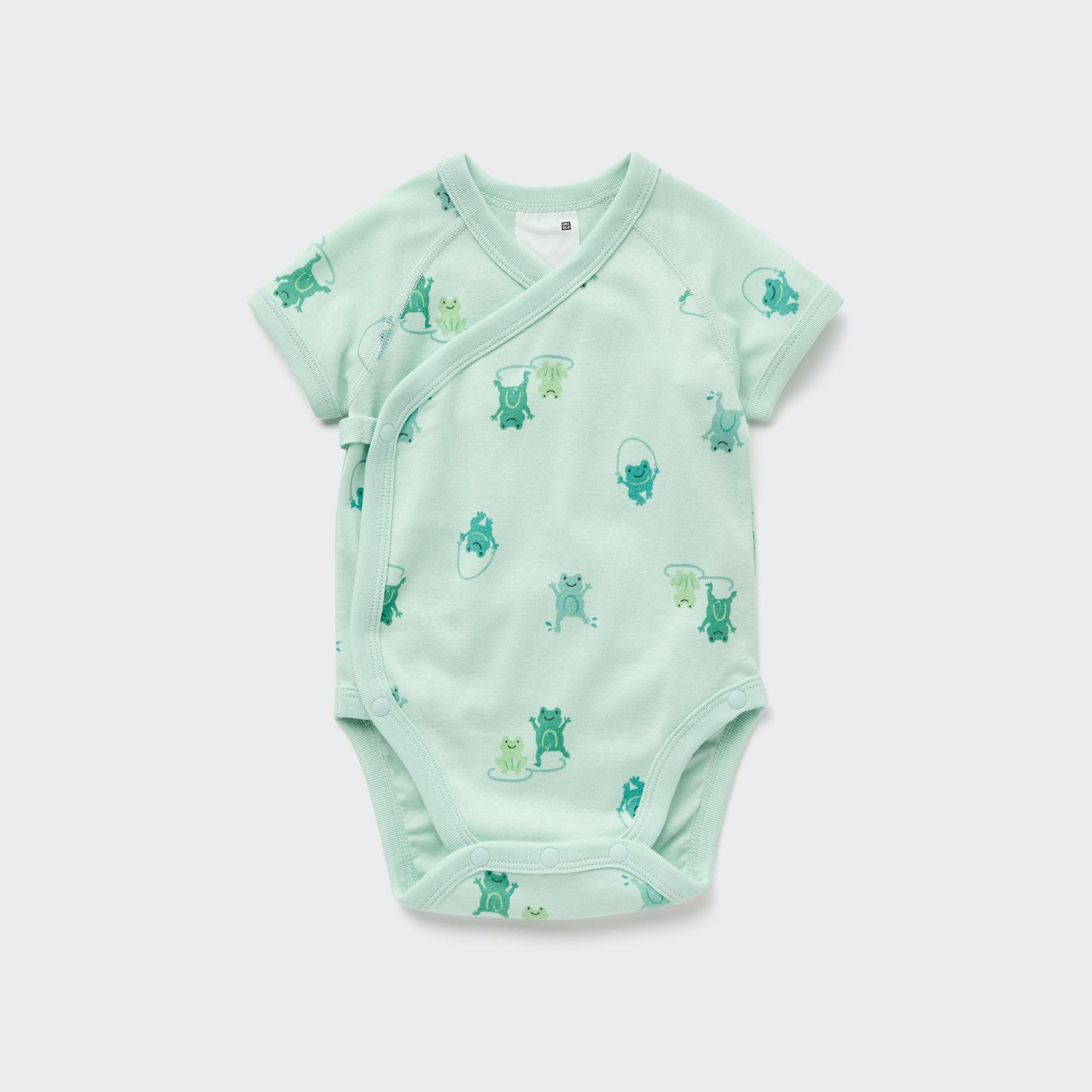 Joy of Print Short-Sleeve Bodysuit (Frog, Open Front) | UNIQLO US