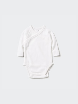 Baby Long Sleeve Bodysuit | Open Front