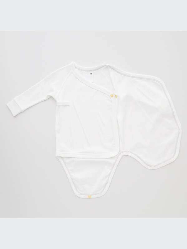 Baby Long Sleeve Bodysuit | Open Front
