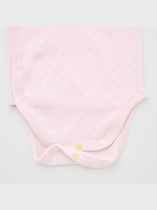Baby Long Sleeve Bodysuit | Open Front