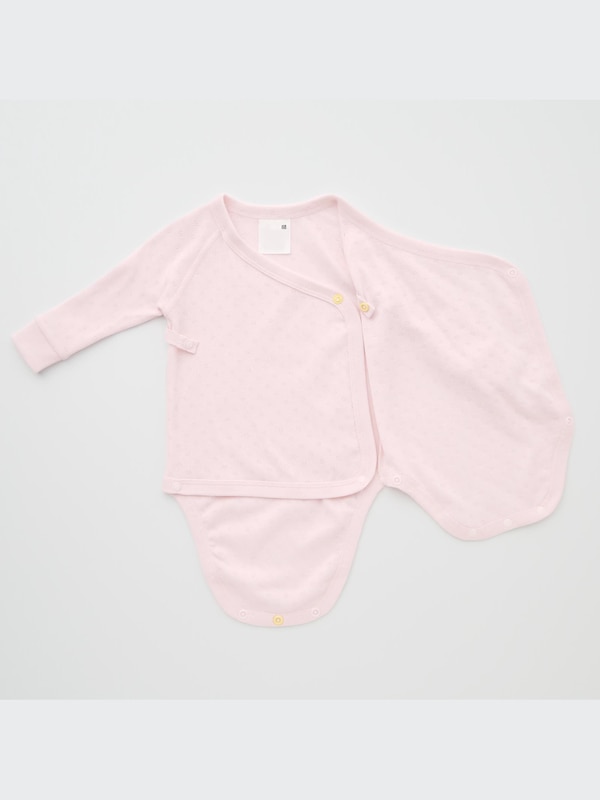 Baby Long Sleeve Bodysuit | Open Front